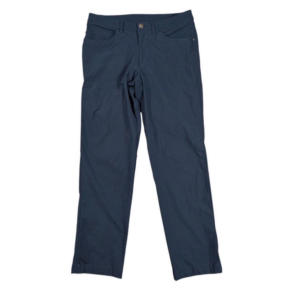 Lululemon Commission Slim Fit Chino Pant Mens 30x28 Navy Blue Performance Gym